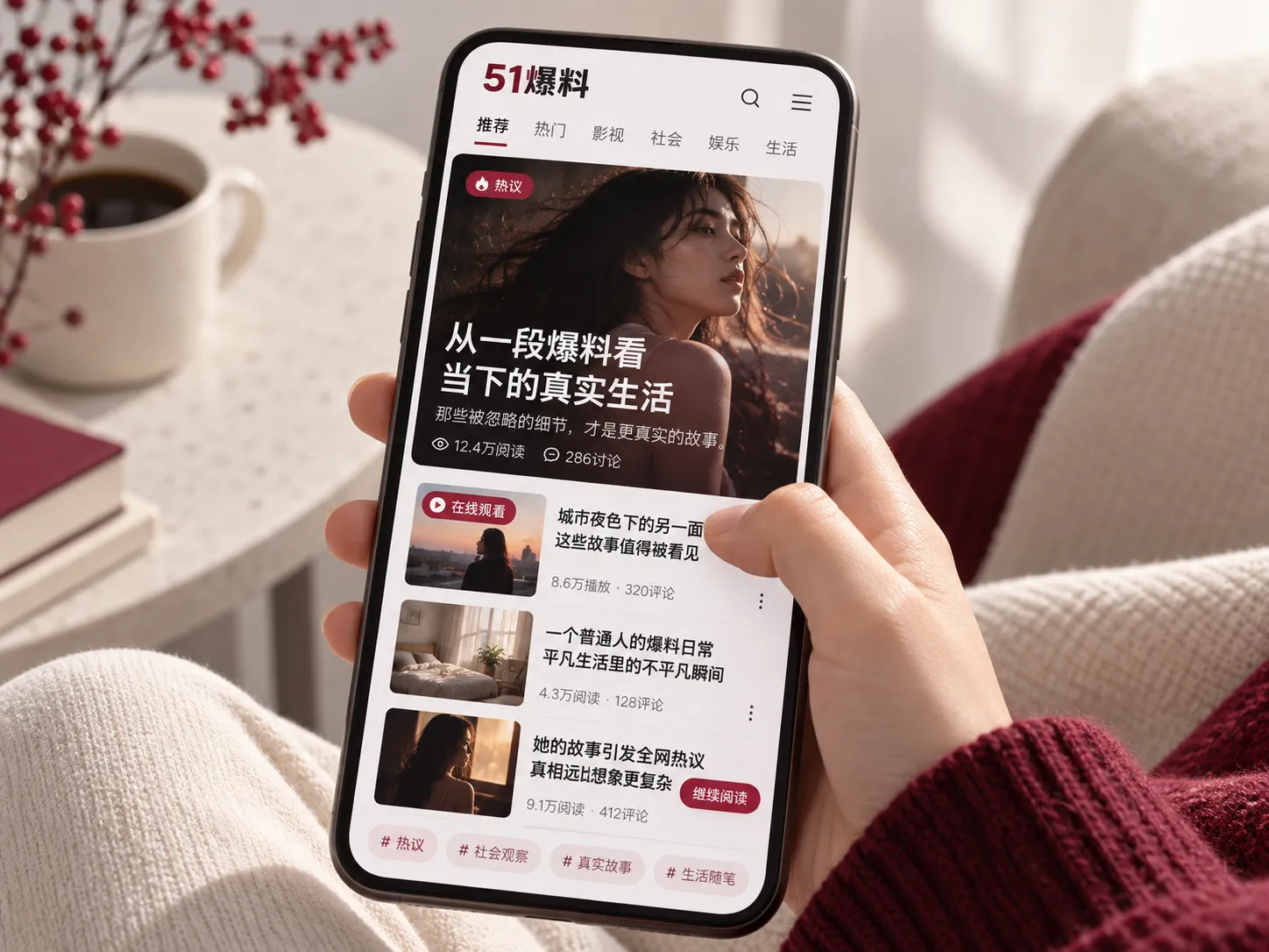 移动端浏览51爆料内容