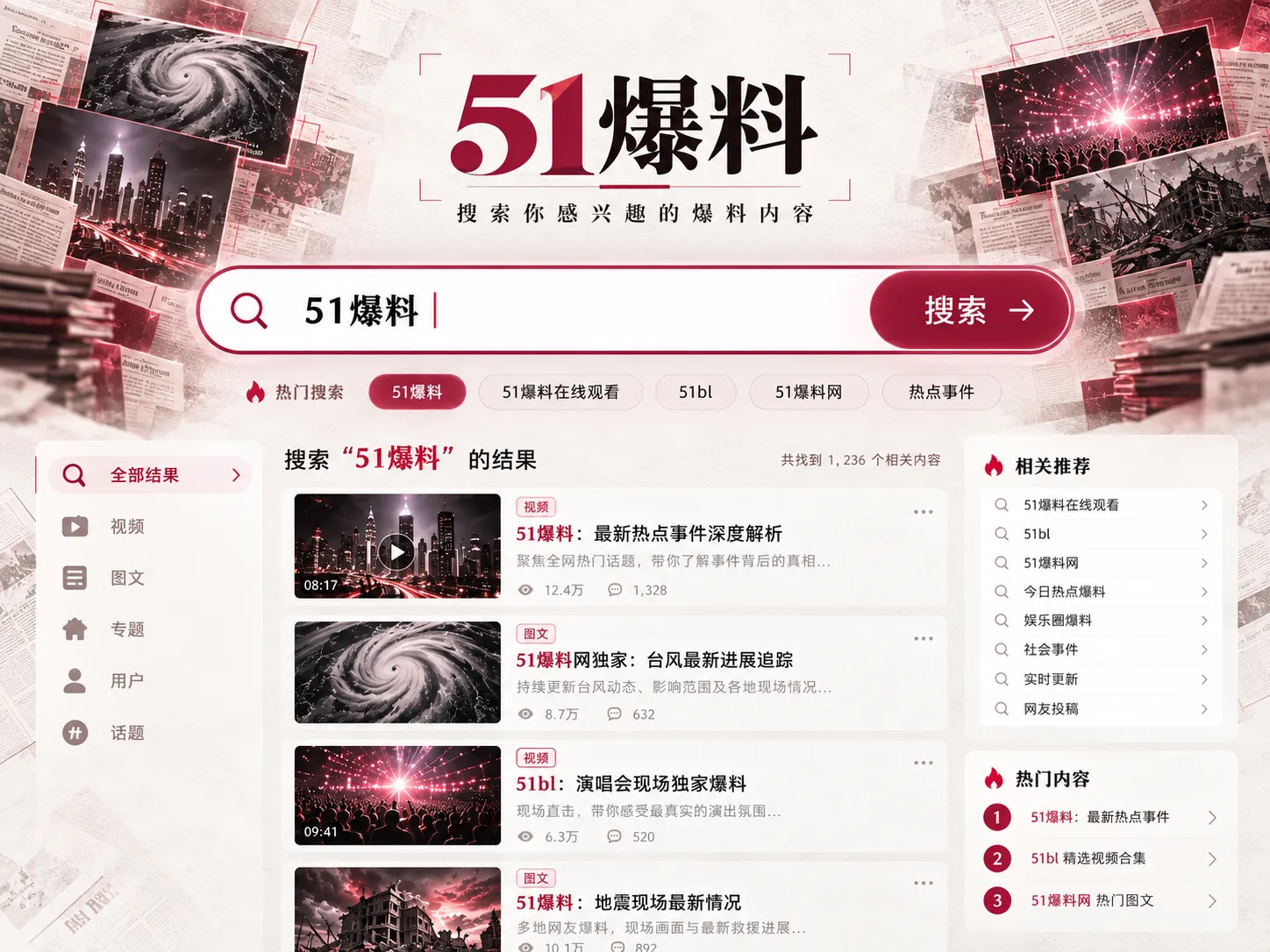 51爆料热点内容索引